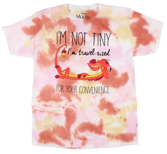 Disney Mulan Juniors Mushu I'm Not Tiny Tie-Dye T-Shirt (3X-Large)