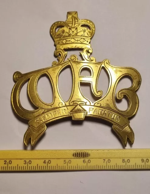 Viktorianische Windsor Feuerwehr Kappe Abzeichen 1891 bis 1902 sehr selten