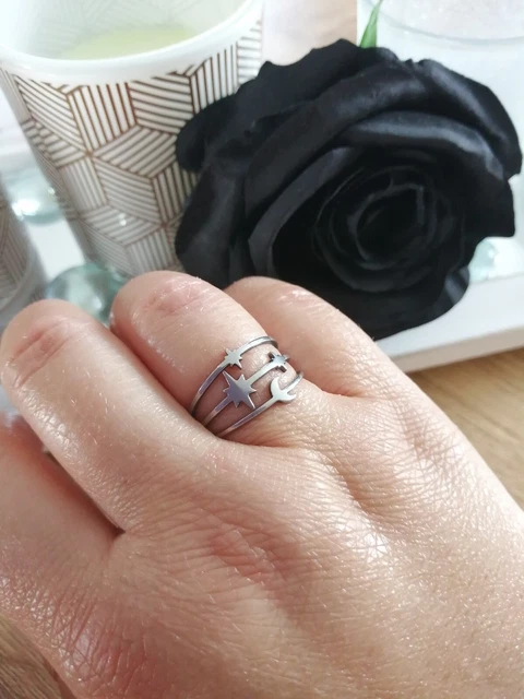 Bague ethnique ovale Pierre de lune