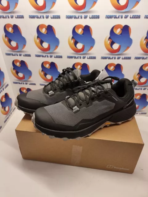 Berghaus Revolute Active Mens Outdoor Walking Hiking Shoe Black Grey Size UK 7 M