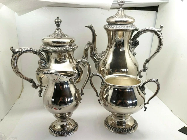 4 Piece International Silver Silverplate St. James Tea Set