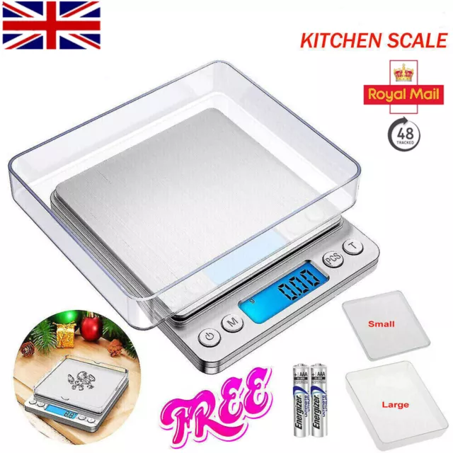 Electronic Kitchen Scales Digital 0.01g 500g Pocket LCD Weighing Food Jewellery