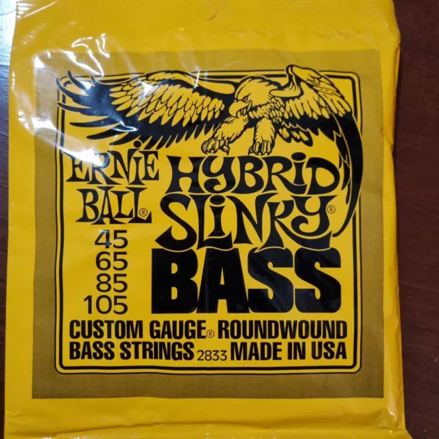 Ernie Ball Hybrid Slinky Bass 45-105 Bass Guitar Strings Set of 4 (2833)