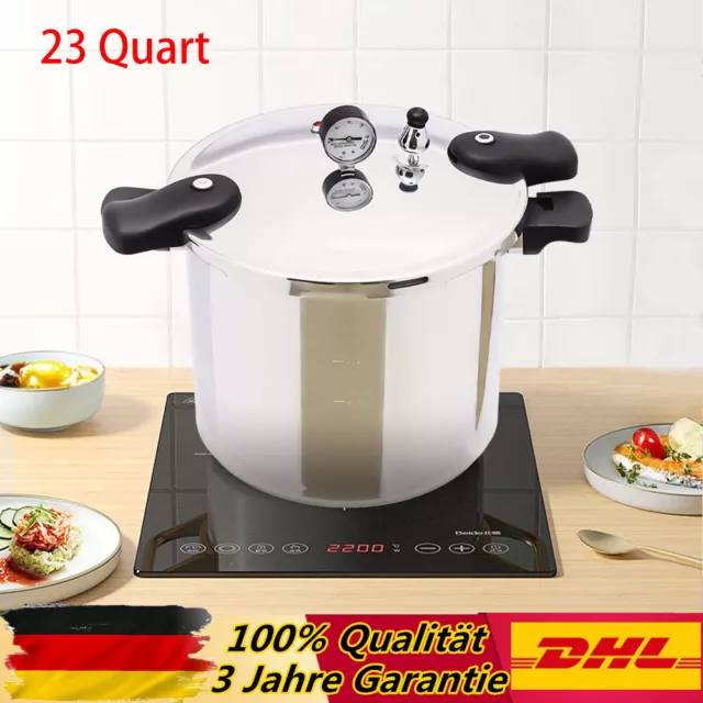 23 Quart Pressure Canner Cooker Kitchen Pressure Cookware Stainless|DE