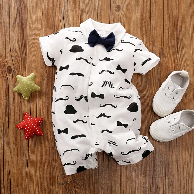 Boys Romper Newborn One-piece Bodysuit Toddlar Kids Baby Uniform Summer Jumpsuit