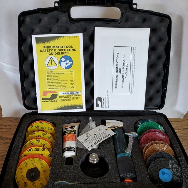 Dynabrade 48535 Kit Includes 48531 Geared Disc Sander And 3" Accessories Nos 3