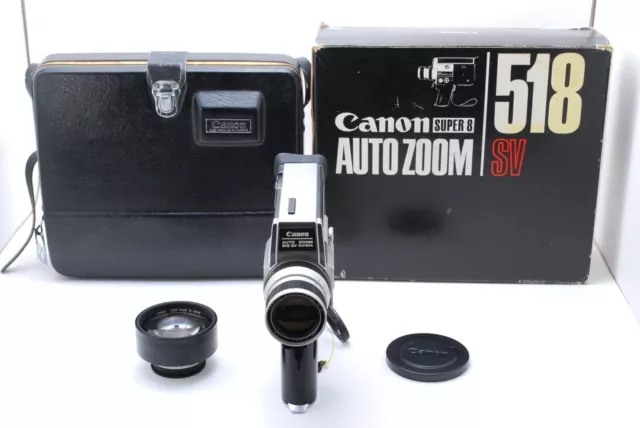 【N MINT In Box】 Canon Auto Zoom 518 SV Super 8 Film Movie Cine Camera From...