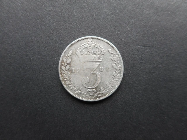 United Kingdom 3 Pence 1907 Edward VII (KM# 797)