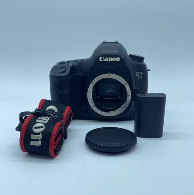 Broken Canon EOS 5D Mark III 22.3MP Digital SLR DSLR Camera Cracked Top Screen