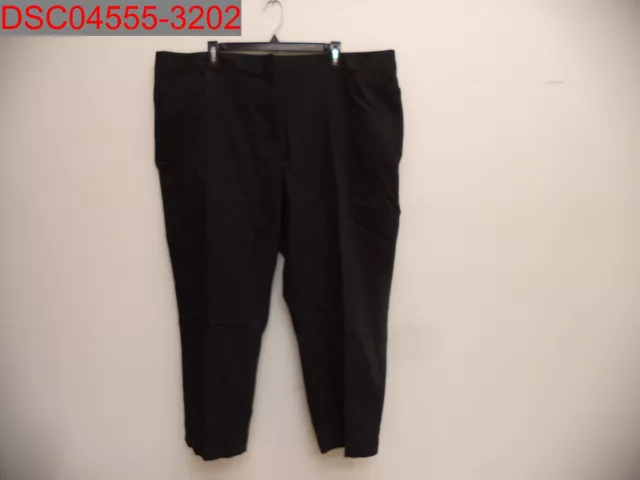 Liz Claiborne Plus Women's Black Emma Classic Ankle Pant, Size 22W 96201720059