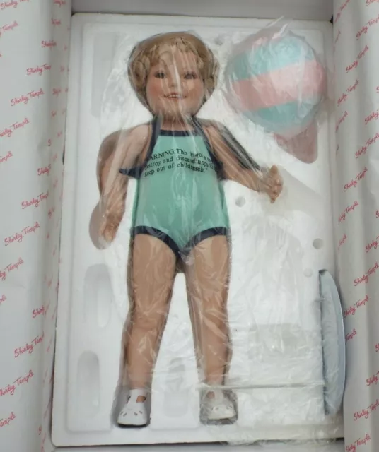 Danbury Mint Shirley Temple Bathing Beauty Toddler Doll 18"Tall COA & Numbered