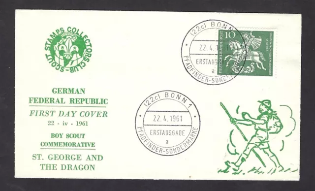 1961 Germany Boy Scout St George FDC SSCC