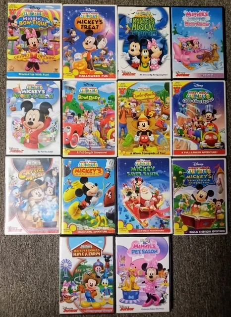 Disney Junior Lot of 14 DVDs Mickey Mouse Clubhouse Donald, Minnie, Goofy, Daisy