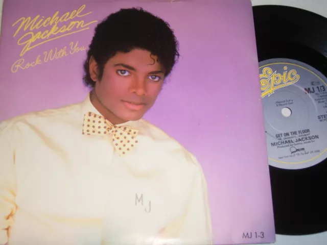 7" Michael Jackson Rock with you - UK Top Zustand # 7303