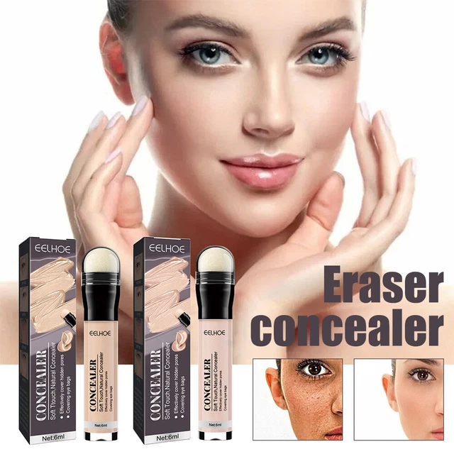 Pluma correctora borradora de maquillaje de 6 ml reduce las manchas de las ojeras impermeable de larga duración