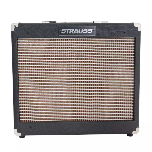 Strauss SVT-15R 15 Watt Combo Valve Amplifier with Reverb (Black) Brand New