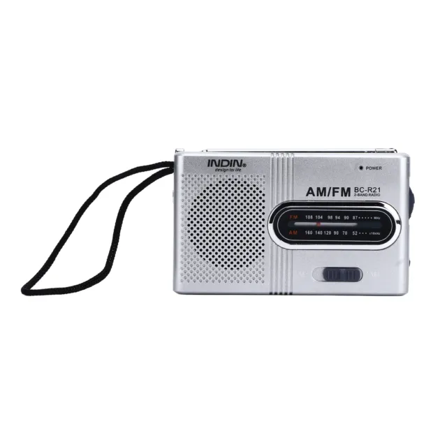 Portable Pocket Radio Mini Radio Player AM FM Compact Radio Player Battery HO SL