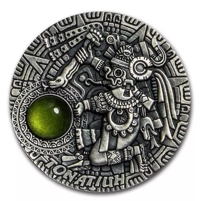 2020 Niue 2 oz Silver Antique Sun Gods Tonatiuh