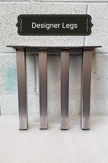 4 x épingle à cheveux de table basse/banc jambes industrielles designer métal acier