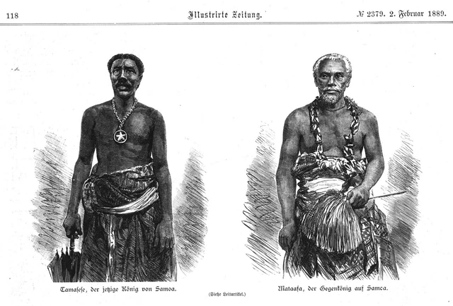 Deutsche Kolonien**Südsee**Deutsch-Samoa**2 Könige**1889**