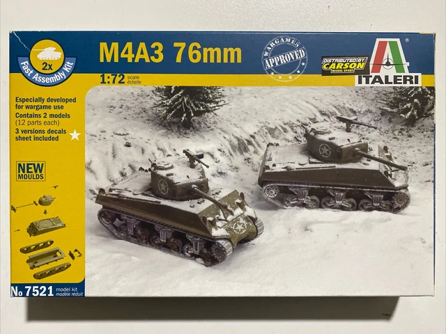 Char d'assaut M4A3 Sherman 76mm - I7521 - Italeri - Militaire - Easy Char d'assaut M4A3 Sherman 76mm - I7521 - Italeri - Militaire - Easy