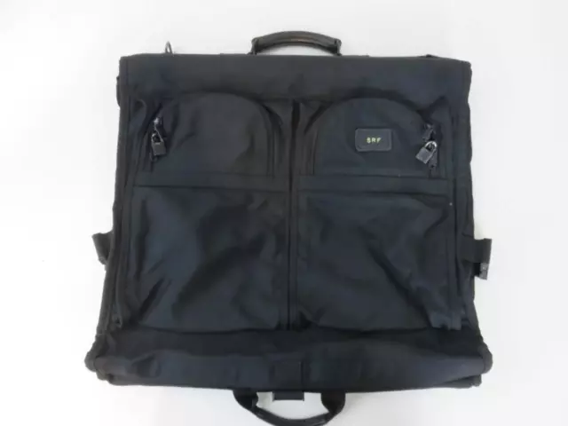 Tumi Garment Bag Black Ballistic Nylon Bi-Fold Carry-On Suit 23" x 20"
