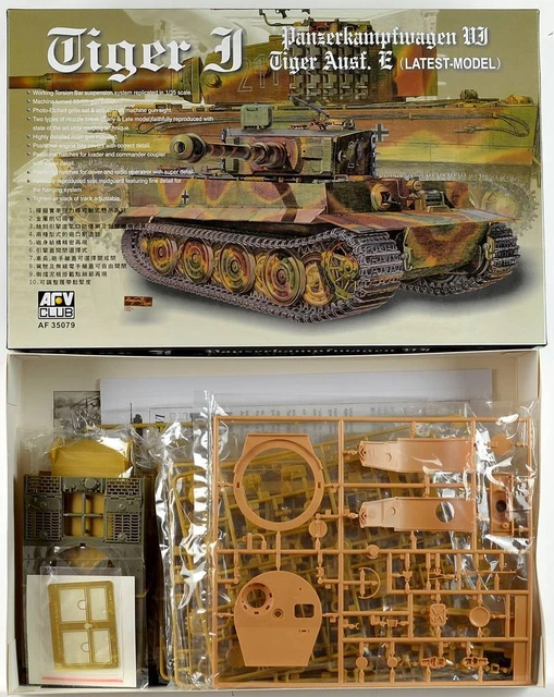PANZERKAMPFWAGEN VI TIGER I Sd.Kfz.181 Ausf. E 1/35 model kit AFV CLUB