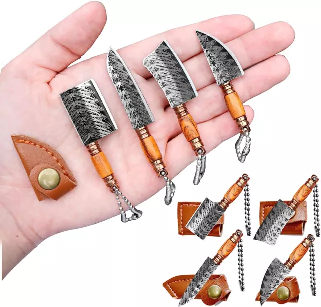 BARTECH PRO SMALL Mini Half-Serrated Key Chain Pocket Knives, 10