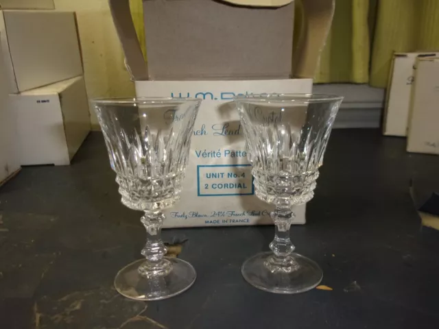 w.m. dalton french lead crystal 24% lead no.4 verite pattern eb386/77 FREE SHIPP