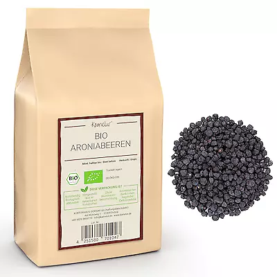 (16,39 EUR/kg) 1kg BIO Aroniabeeren getrocknet, Aronia Beeren ohne Zusätze