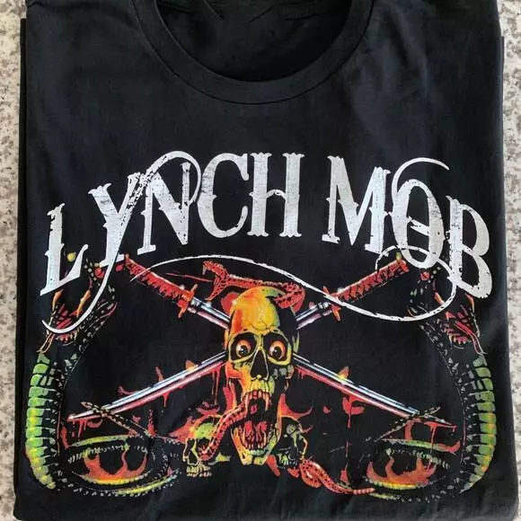 Rare Wicked Sensation Lynch Mob Cotton Black Shirt All size S-3XL