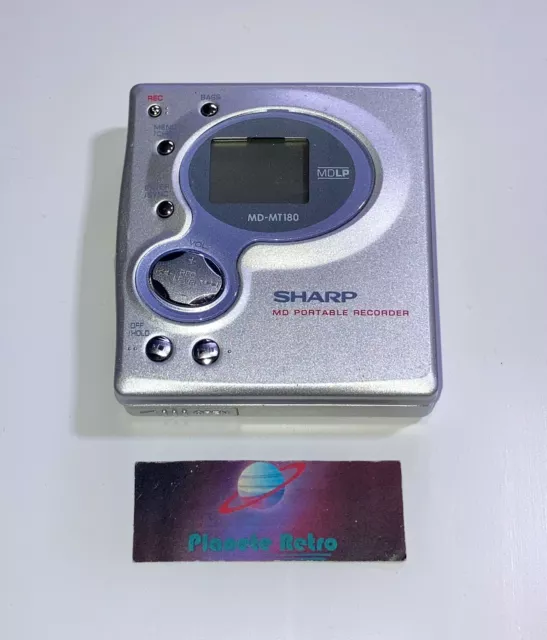 Walkman Lecteur Minidisc SHARP MD MT180 + Logement Batterie HS Pour Pieces