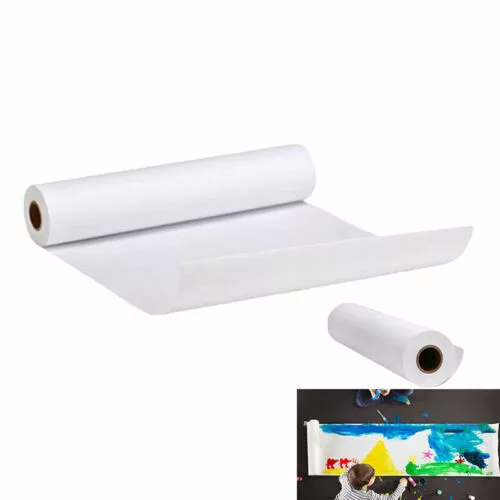 Paper Roll Drawing 5/10/25m Finger Creation Painting White Kids Easel Craft Art