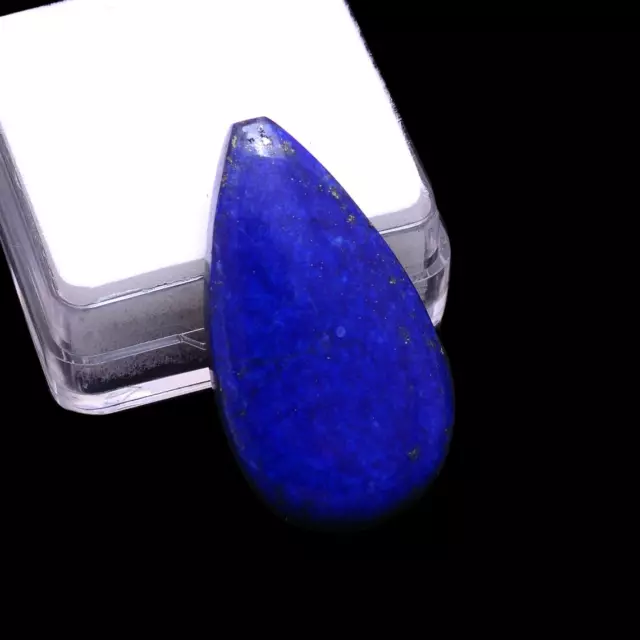 47 Cts Natural Blue Lapis Pear Smooth Briolette Cabochon~POLISHED LOOSE GEMSTONE 3