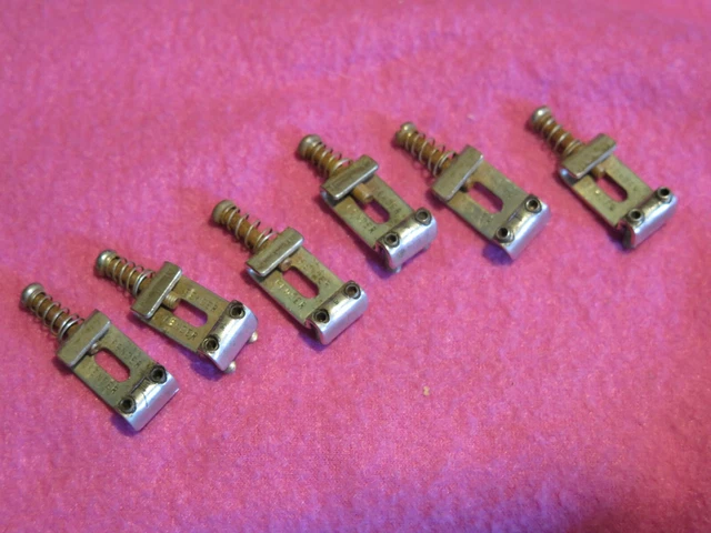 Vintage USA 1980's Fender Pont Selles Assortis Set pour STRAT STRATOCASTER 1965