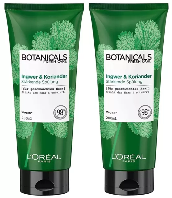 Botanicals Ingwer & Koriander Stärkender Conditioner Ohne Silikone (2 x 200 ml)