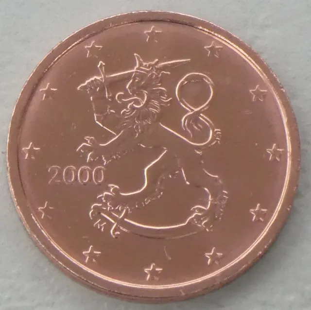 2 Euro Cent Kursmünze Finnland 2000 unz.