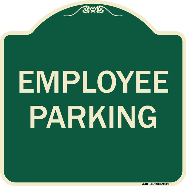 Designer Series - Employee Parking Heavy Gauge Aluminum Architectural Sign
