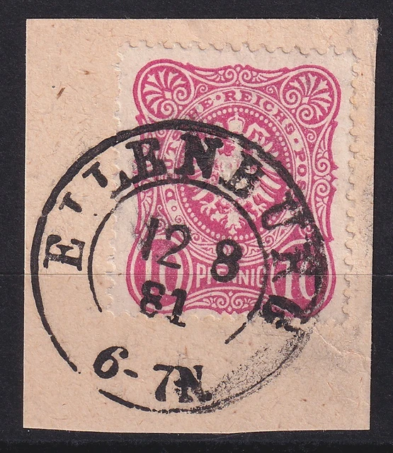 64950) EILENBURG Prov. Sachsen 1881 nachverwendeter Preußen-Stempel