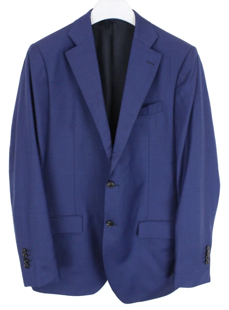 Blazer Homme Suitsupply - Taille UK 48L - Pure Laine - Bleu - Simple Boutonnage - Occasion Très Bon État
