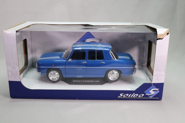 LJ721 SOLIDO S1803602 1/18 1:18 Voiture Renault 8 Gordini 1100 1967 bleu
