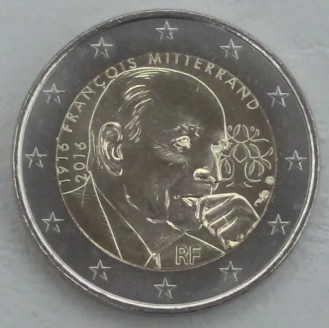 2 Euro Gedenkmünze Frankreich 2016 Francois Mitterand unz.