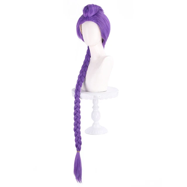 Peluca De Anime Para Cosplay Demon Hunter - Trenzas Largas, Ideal Para Halloween, Fiestas Y Disfraces Infantiles
