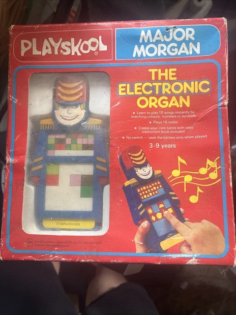 BRAND NEW FULL SET OF 6 MAJOR MORGAN CARDS OVERLAY PLAYSKOOL ELECTRONIC ORGAN