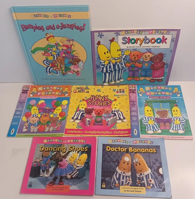 BANANAS IN PYJAMAS x7 Book Bundle 1990s Vintage ABC Kids Children's