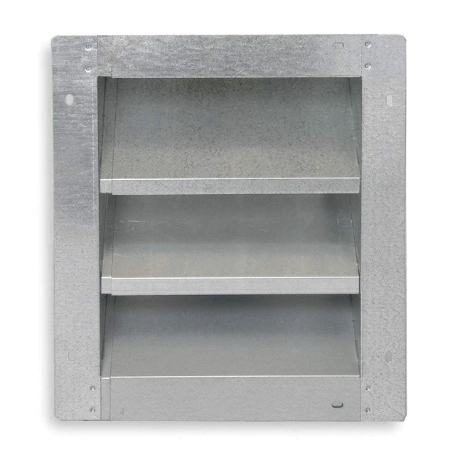 DAYTON 2FTY1 Louver,Adj w/ 40 to 52 In,Galv Steel