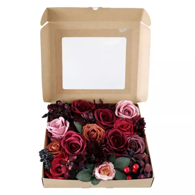 Artificial Flowers Box Set for DIY Hydrangea Wedding Bouquets Centerpieces Decor