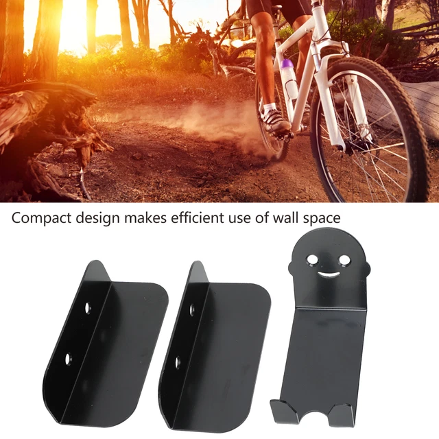 Aumoo Bike Hanger Decorative Practical Wall Mount Bike Hanger Cool Black Easy
