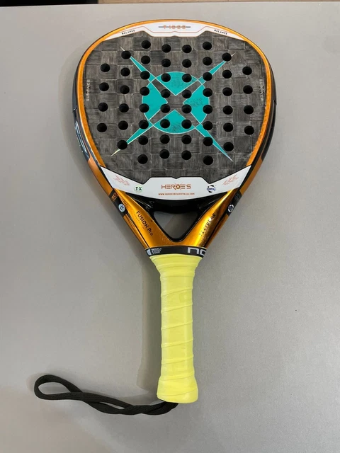HEROE'S ACONIT PADELSCHLÄGER – Carbon-Rahmen, 3K Carbon/Fiberglas-Schlagfläche, EVA-Kern, 360g, Für Fortgeschrittene Spieler