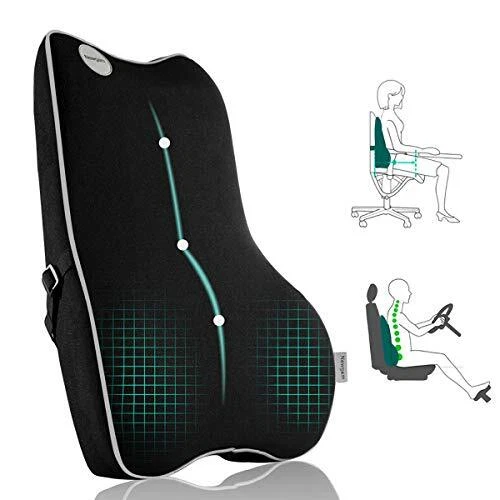 Newgam Lumbar Support Pillow,Pure Memory Foam Back Cushion Orthopedic...